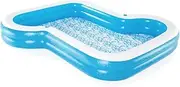 [Bestway] Sunsational Kiddie and Family Inflatable Pool, 305 cm x 274 cm x 46 cm Size, Blue