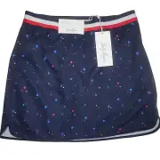 Lady Hagen Golf Skort Womens Size Small UPF 50 Stars Patriotic Pull On Skirt NEW
