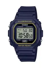 Casio F108WH-2A2, Illuminator,Chronograph Watch,Blue Resin, Alarm,7 Year Battery