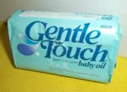 Vintage Gentle Touch Bath Bar Soap With Baby Oil 4.74 Oz Size Prop New Old Stock