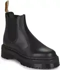 DR. MARTENS V 2976 Quad CHELSEA Boots Black Felix Rub Off: sz Women 8 / Men 7
