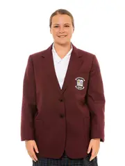 Maroon Blazer With Crest