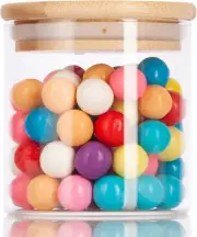 8 oz Home Versatile Clear Glass Borosilicate Bamboo Sealed Lid (100 Pack)