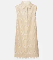 [Frame] Frame The Deco lace minidress AU 14 beige