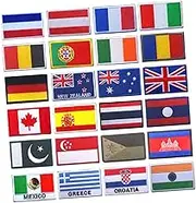 COHEALI 5pcs Sports Embellishments National Flag Patch Embroidery Armband DIY Badge Accessory Set