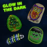Rock Painting Kit - Glow in the Dark, DIY Arts & Crafts for Kids 4-12, Toys