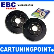 EBC Brake Discs Front Black Dash for Peugeot 406 8B USR846 (for: Peugeot)