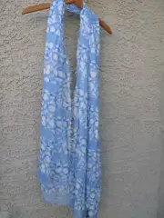 MARC BY MARC JACOBS SIGNATURE SCARF**BRAND NEW W/TAGS**BABY BLUE/WHITE