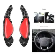1Pair Forged Carbon Fiber Steering Wheel Paddle Extensions For Land Rover 10-16 (for: Land Rover)
