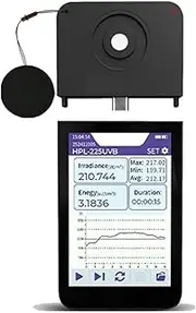 HPL-225UV Ultraviolet Light Meter Radiometer Uva Uvb Light Sources Multi-Probe High Precision Simple Operation for Home, Plant Growth Lab(HPL225UV0)