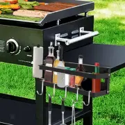 Griddle Accessories Spice Rack Carbon Steel for Kitchen Bathroom Tool Holder
