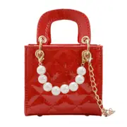 Pearl mini children's bag best selling high-grade PU children shoulder bag candy change party handbag wholesale