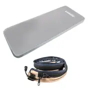 Adventure Kings Self-Inflating 100mm Foam Mattress Single + LED Strip Light 1.3m