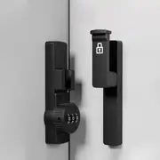 Black Password 90 Degree Lock Sliding barn Door Latch Right Angle Luminous Code Latch