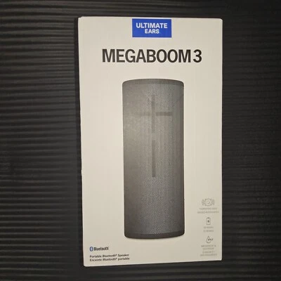 Night Black ULTIMATE EARS UE MEGABOOM 3 WIRELESS PORTABLE BLUETOOTH SPEAKER
