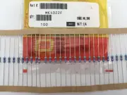 (100 pcs) MK4022F Ohmite, 1/4 Watt 40.2K Ohm 1%, Metal Film Resistor (Axial)