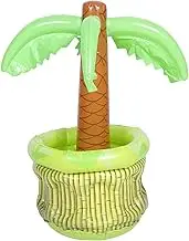 PVC Coconut Tree Inflatable Ice Bucket Portable Beverage Cooler for Outdoor Summer Parties Unique Palm Shape Design Lightweight Ice Storage Container for Beach Pool Use