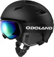 Ski Helmet and Goggles Set, Snowboard Helmet Glasses for Men, Women & Youth - Sh