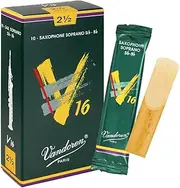 Vandoren V16 Soprano Saxophone Reed Box of 10, Strength 2.5