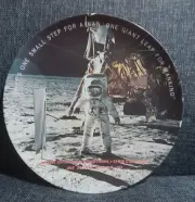 Vintage Texas Ware Moon Landing Plate Apollo 11 Neil Armstrong 10” NASA New Htf