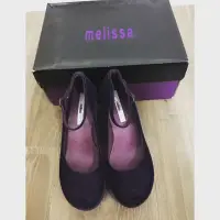 在飛比找蝦皮購物優惠-✰全新Melissa 香香紫色厚底魚口絨布娃娃鞋 (US 6