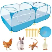 Portable Small Animals Playpen Pet Cage Cat Tent Large Chicken Run Coop Breathab