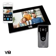 Videoman 4 Wire Smartphone Wifi Home Intercom Kit-Black