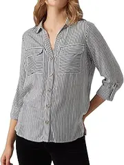 [VERO MODA] Women's Bumpy Long Sleeve Shirt, Snow White, XL