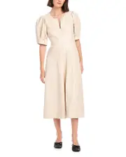 Fifteen Twenty Sierra Faux Leather Midi Dress