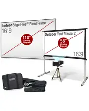 EliteProjector Lite In/Outdoor 110in Screen/58in Screen