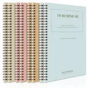 DELI A5 Spiral Notebook 60 Pages Office School Exercise Book 8 PCS Pack with 4 colors