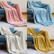 Cozy Decorative Knit Woven Throw Blanket Sofa Throw Bed Throw Bed Blanket