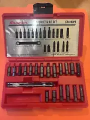 Snap-on 21 piece ratchet and bit set CRA180BP