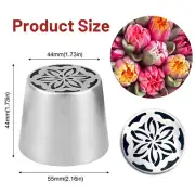 Stainless Steel Russian Flower Icing Tip Pastry Piping Nozzle Baking Tools