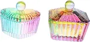 PAMINGONO 2pcs Lidded Manicure Cup for Acrylic Nails Nail Art Mixing Accessory Dish for Manicure Stylish Nail Art Cup