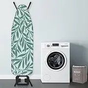 36x13 44x14 48x17in Cotton Ironing Board Printed Cover and Pad, Adjustable Scorch Resistance Ironing Board Covers Replacement Drawstring Tightening(48x17in/120x41CM)