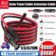 3/6/10M Extension Cable Wire Connectors Solar Panel To Regulator 4mm2 6mm2 10AWG 12AWG