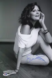 SUSAN SARANDON AWESOME ACTRESS SUPERB SIGNED LOVELY POSED 15x12 PHOTO PSA
