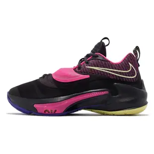 Nike 籃球鞋 Zoom Freak 3 EP 運動 男鞋 希臘怪物 字母哥 避震 包覆 XDR外底 紫 黑 DA0695-500