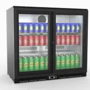 Thermaster Under Bench Two Sliding Door Bar Cooler - Commercial Bar Fridges (LG-208SC)