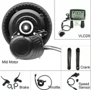 TSDZ2B Mid Drive Motor 500W Torque Cadence Sensor E-Bike Conversion Kit