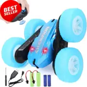 RC Stunt Car, 4WD, 2.4Ghz, Lights, Double-Sided Flips, Kids Gift