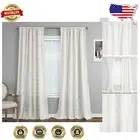 Stylish Beige Plaid Drapes with Tassels - Bohemian 52x63 Light-Reducing Curtains