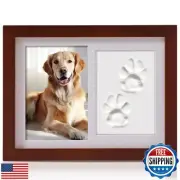 PewinGo Personalized Pet Memorial Frame for Dogs and Cats,Pet Paw Print Custo