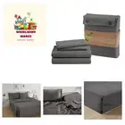 100% Organic Cotton King Sheets Set 4-Piece Pure Percale Bedsheets Soft Beddi...