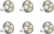 SUNCHSEN 6X E27 Plant Lamp Light Bulb 35W LED Plant Grow Light Full Spectrum Warm White Light for Indoor Garden Greenhouse
