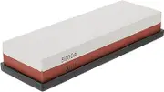 KALLORY Wet Stone Sharpening Kit Dual Sided Grit Knife Sharpener for Polishing Knives Scissors Easy to Use Housewarming Present