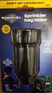 NIB HIDE-A-KEY Sprinkler Key Holder ~ Keys, Cash, Valuables
