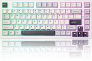 YUNZII RT80 Rapid Trigger Hall Effect Magnetic Switch Gaming Keyboard, 75% Layout BT/2.4GHz/Wired RGB Mechanial Keyboard,Tray Mount Hot Swap for Win/Mac (White, Magnetic gateron White)