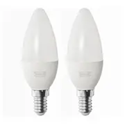 SOLHETTA LED bulb E14 470 lumen, chandelier/opal white